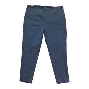 Jones New York Capri Women’s 1x Gray Heathered Stretch Cropped Leggings